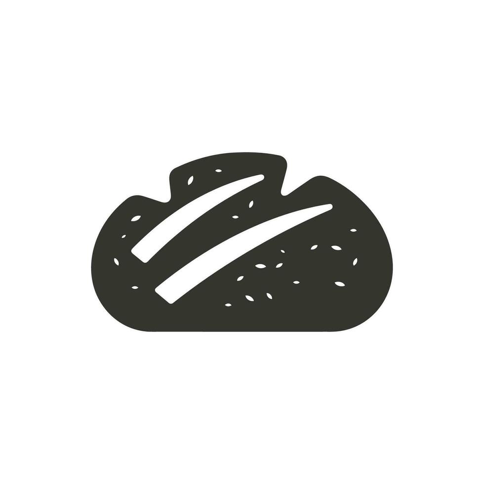 Sauerteig Brot Symbol auf Weiß Hintergrund - - einfach Vektor Illustration