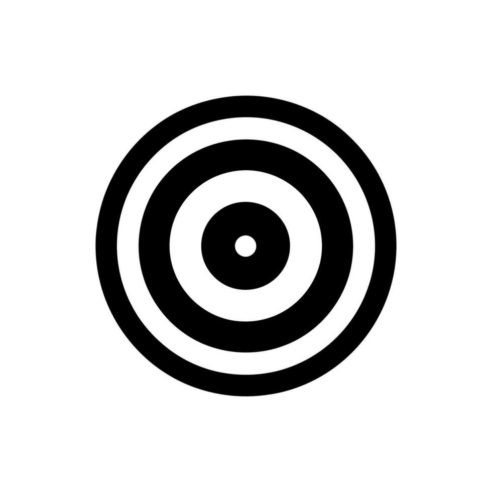 bullseye Symbol auf Weiß Hintergrund - - einfach Vektor Illustration