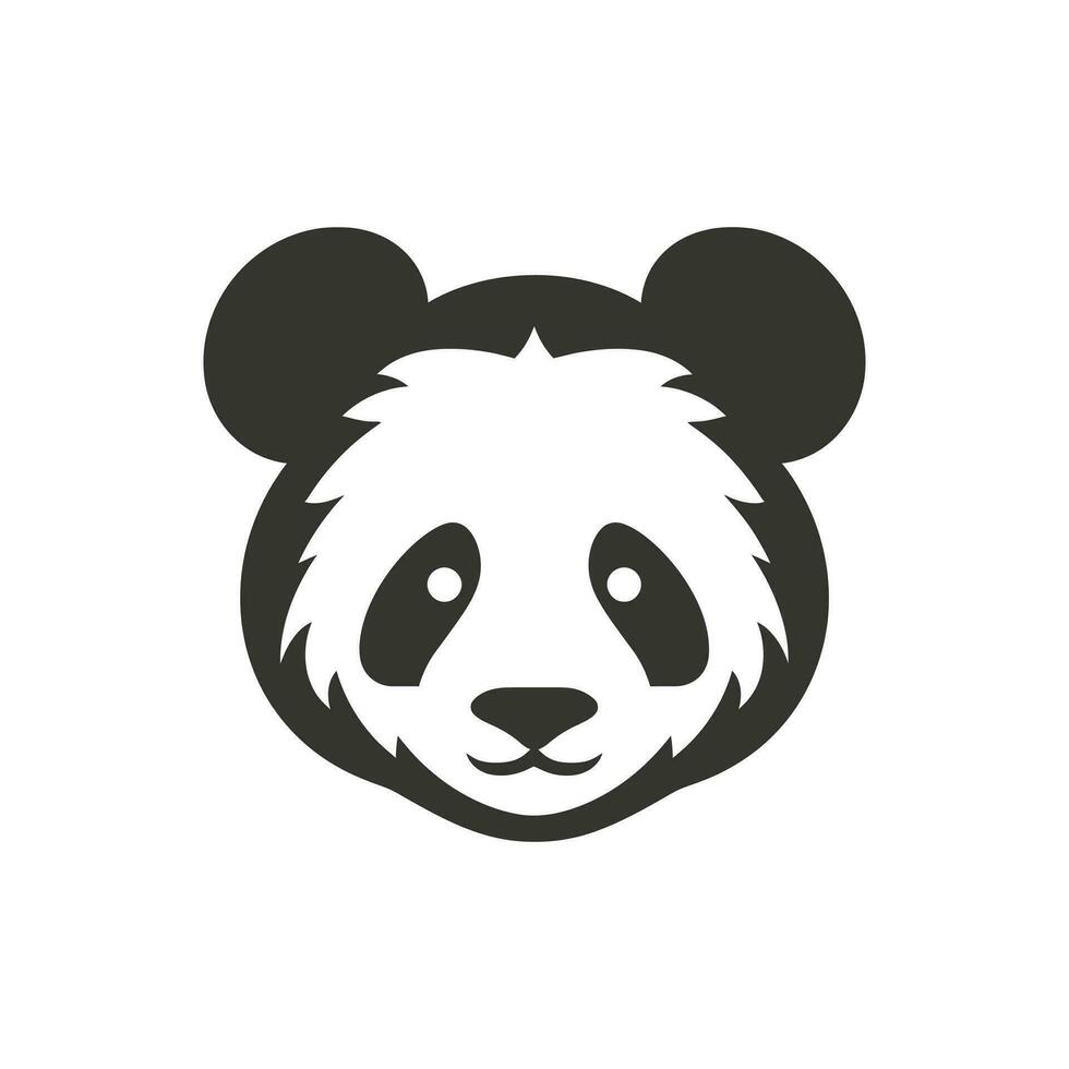 Panda Symbol auf Weiß Hintergrund - - einfach Vektor Illustration