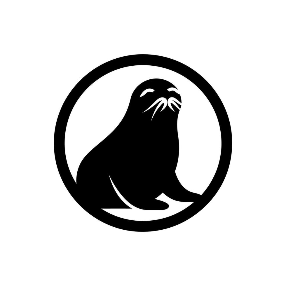 hav lejon ikon på vit bakgrund - enkel vektor illustration