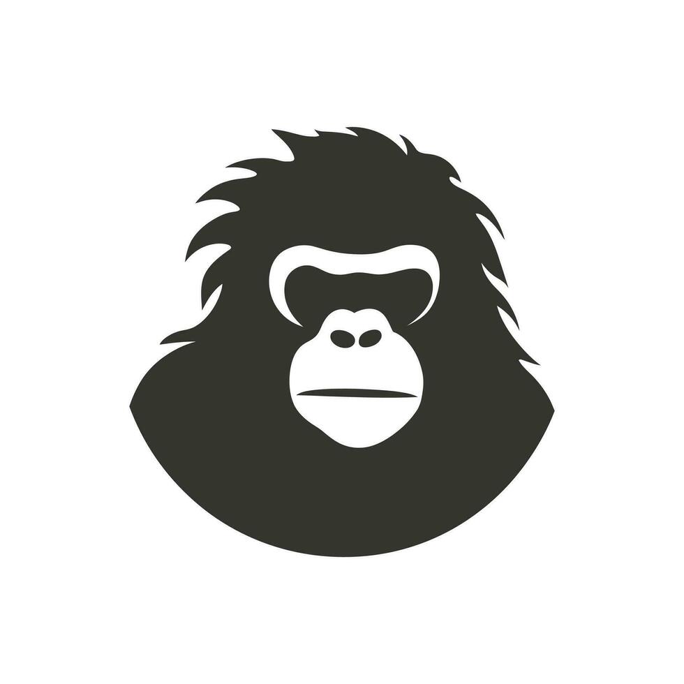 Orang-Utan Symbol auf Weiß Hintergrund - - einfach Vektor Illustration