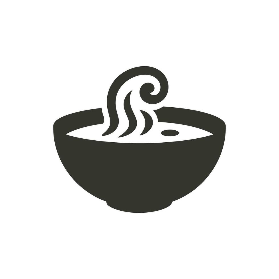 pho soppa ikon på vit bakgrund - enkel vektor illustration