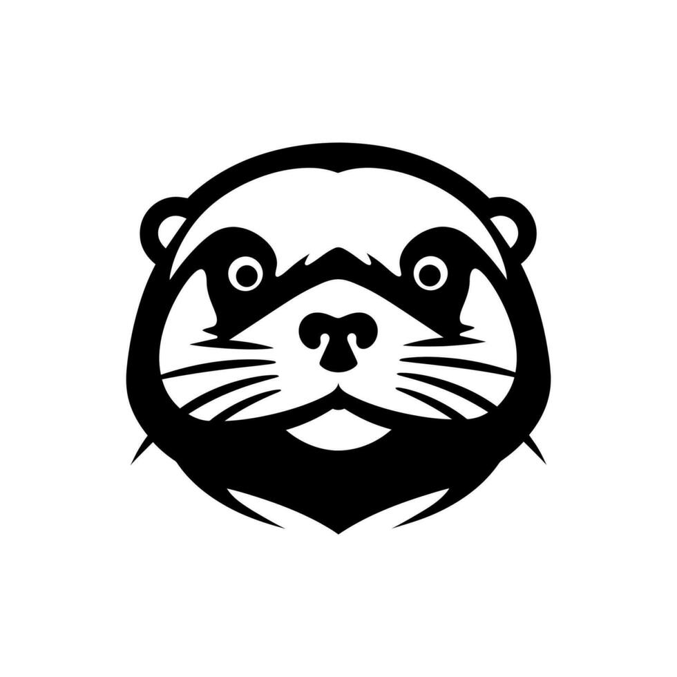 Meer Otter Symbol auf Weiß Hintergrund - - einfach Vektor Illustration