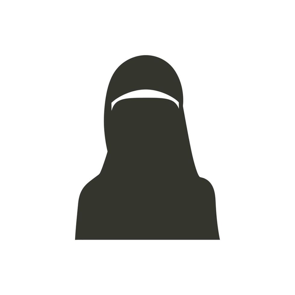 Hijab und Bescheidenheit Symbol - - einfach Vektor Illustration