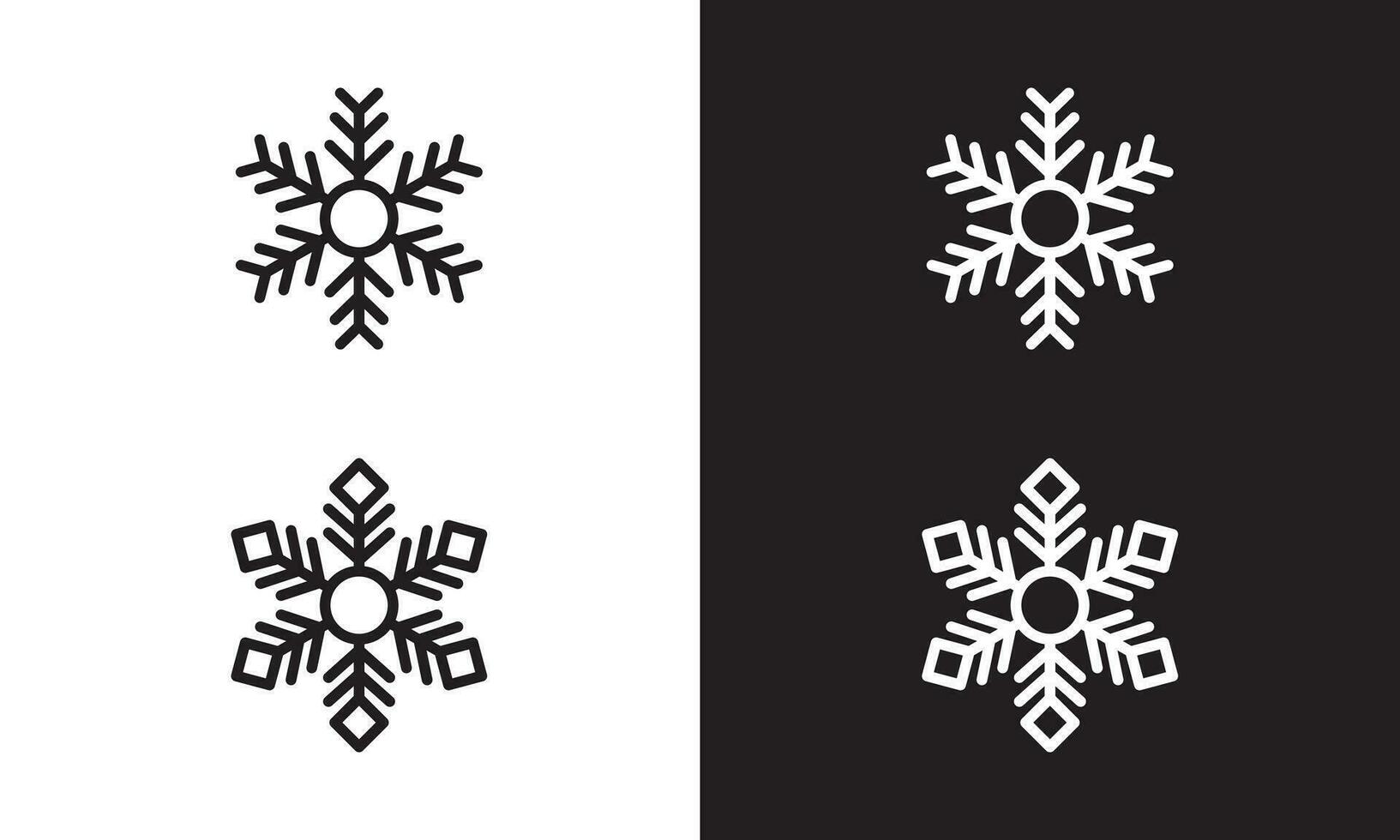 das Schneeflocke Symbol ist geeignet zum Winter Themen vektor