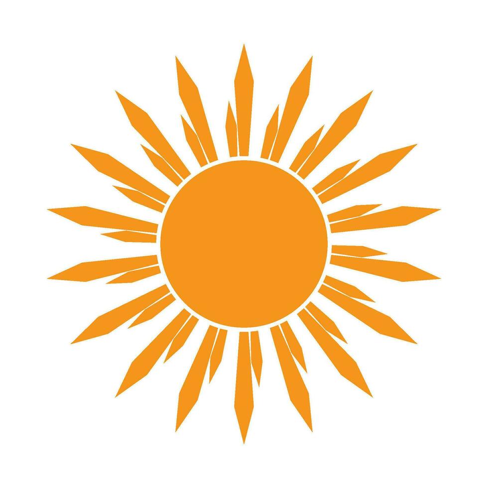 sol logotyp design vektor