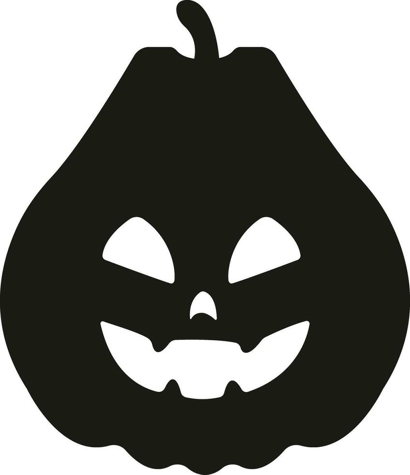 rolig halloween pumpa ansikte ikon platt stil skrämmande ansikte isolerat transparent bakgrund domkraft lykta pumpa leende mall för halloween hälsning kort affisch broschyr eller flygblad. vektor appar hemsida