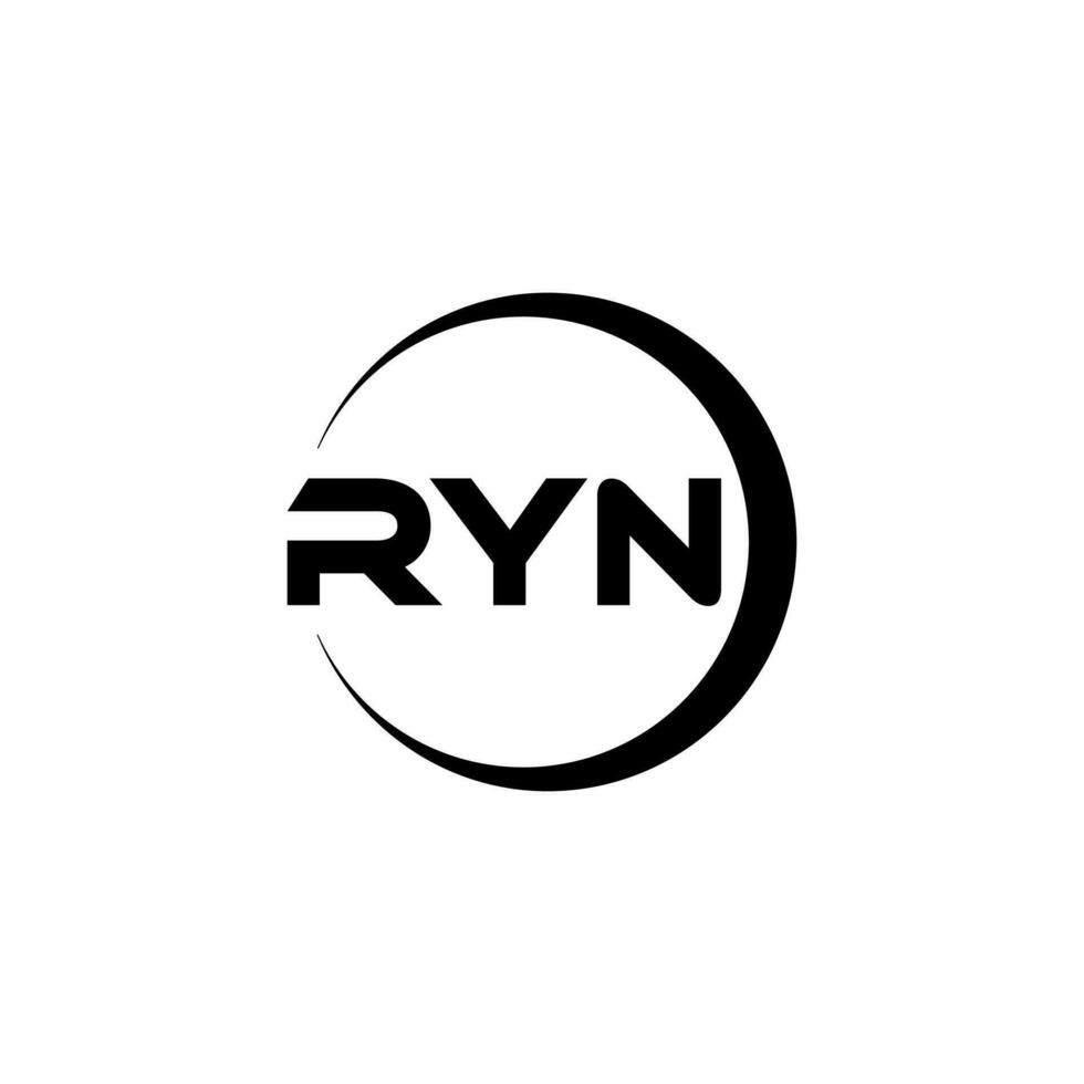 ryn brev logotyp design, inspiration för en unik identitet. modern elegans och kreativ design. vattenmärke din Framgång med de slående detta logotyp. vektor