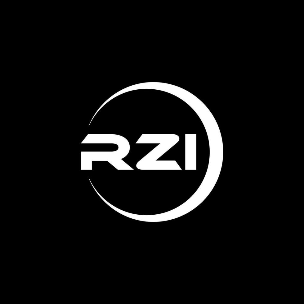 rzi Brief Logo Design, Inspiration zum ein einzigartig Identität. modern Eleganz und kreativ Design. Wasserzeichen Ihre Erfolg mit das auffällig diese Logo. vektor