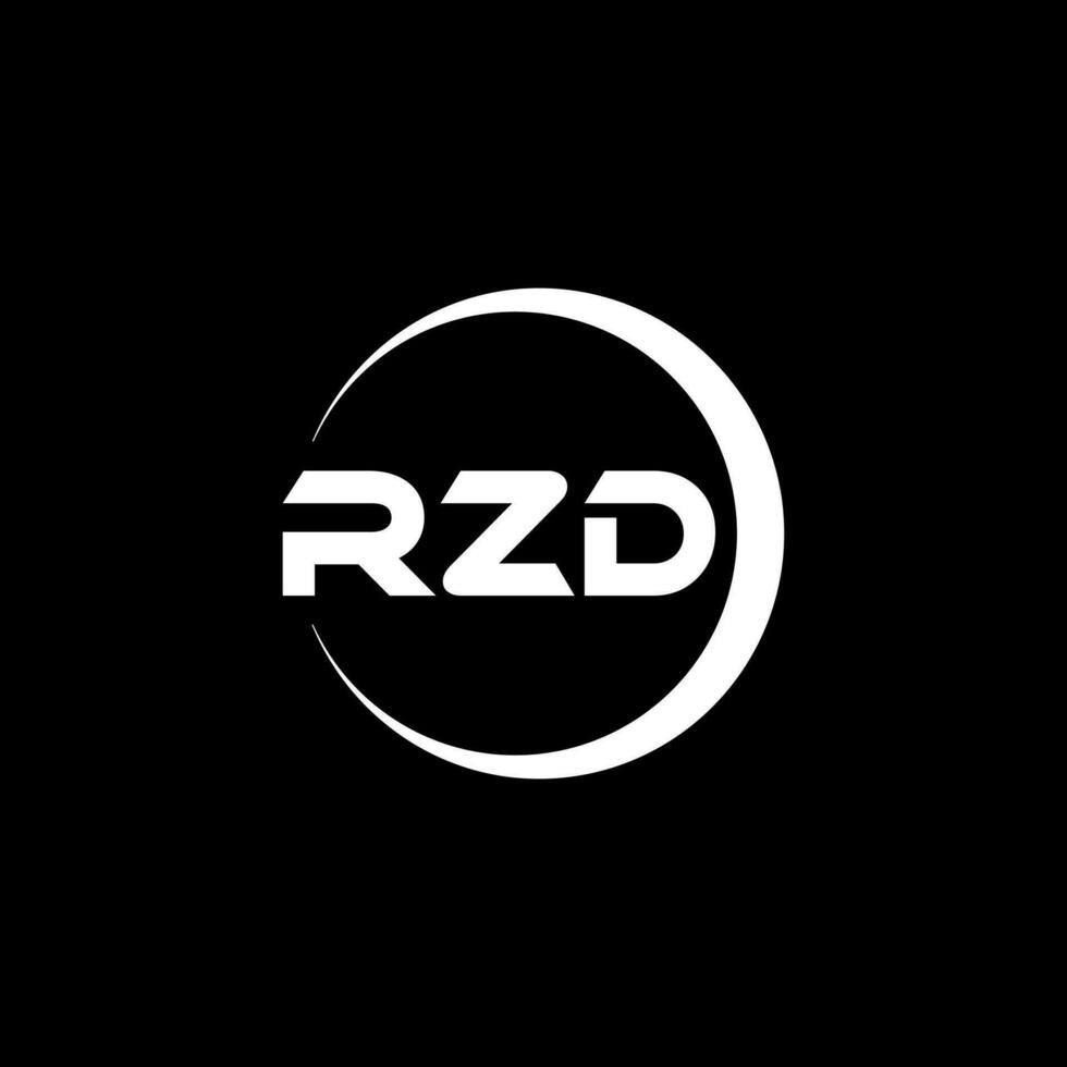 rzd Brief Logo Design, Inspiration zum ein einzigartig Identität. modern Eleganz und kreativ Design. Wasserzeichen Ihre Erfolg mit das auffällig diese Logo. vektor