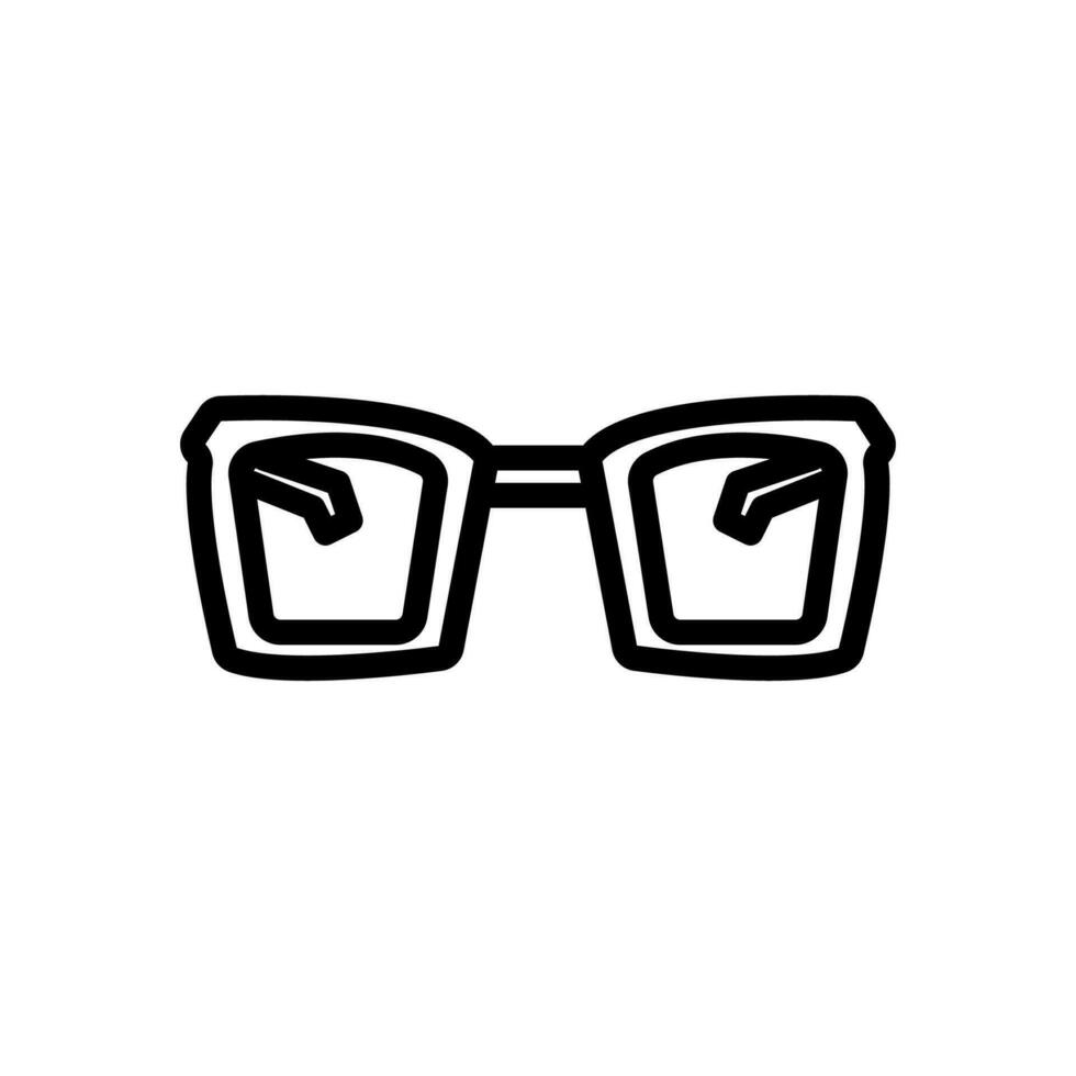 glasögon ikon linje stil vektor