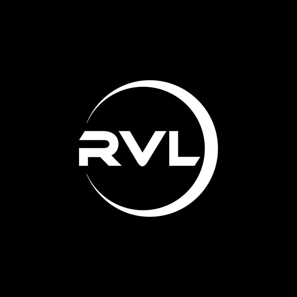 rvl brev logotyp design, inspiration för en unik identitet. modern elegans och kreativ design. vattenmärke din Framgång med de slående detta logotyp. vektor