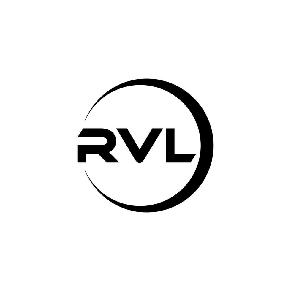 rvl Brief Logo Design, Inspiration zum ein einzigartig Identität. modern Eleganz und kreativ Design. Wasserzeichen Ihre Erfolg mit das auffällig diese Logo. vektor