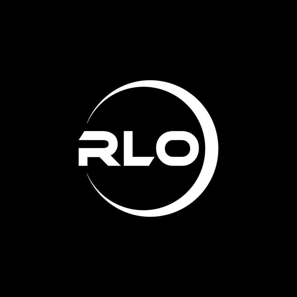 rlo brev logotyp design, inspiration för en unik identitet. modern elegans och kreativ design. vattenmärke din Framgång med de slående detta logotyp. vektor