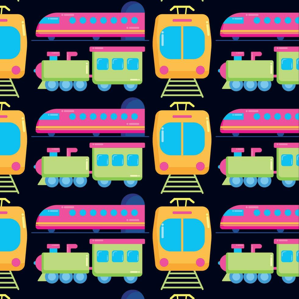 Muster Hintergrund mit Fahrzeug Symbole Vektor Illustration