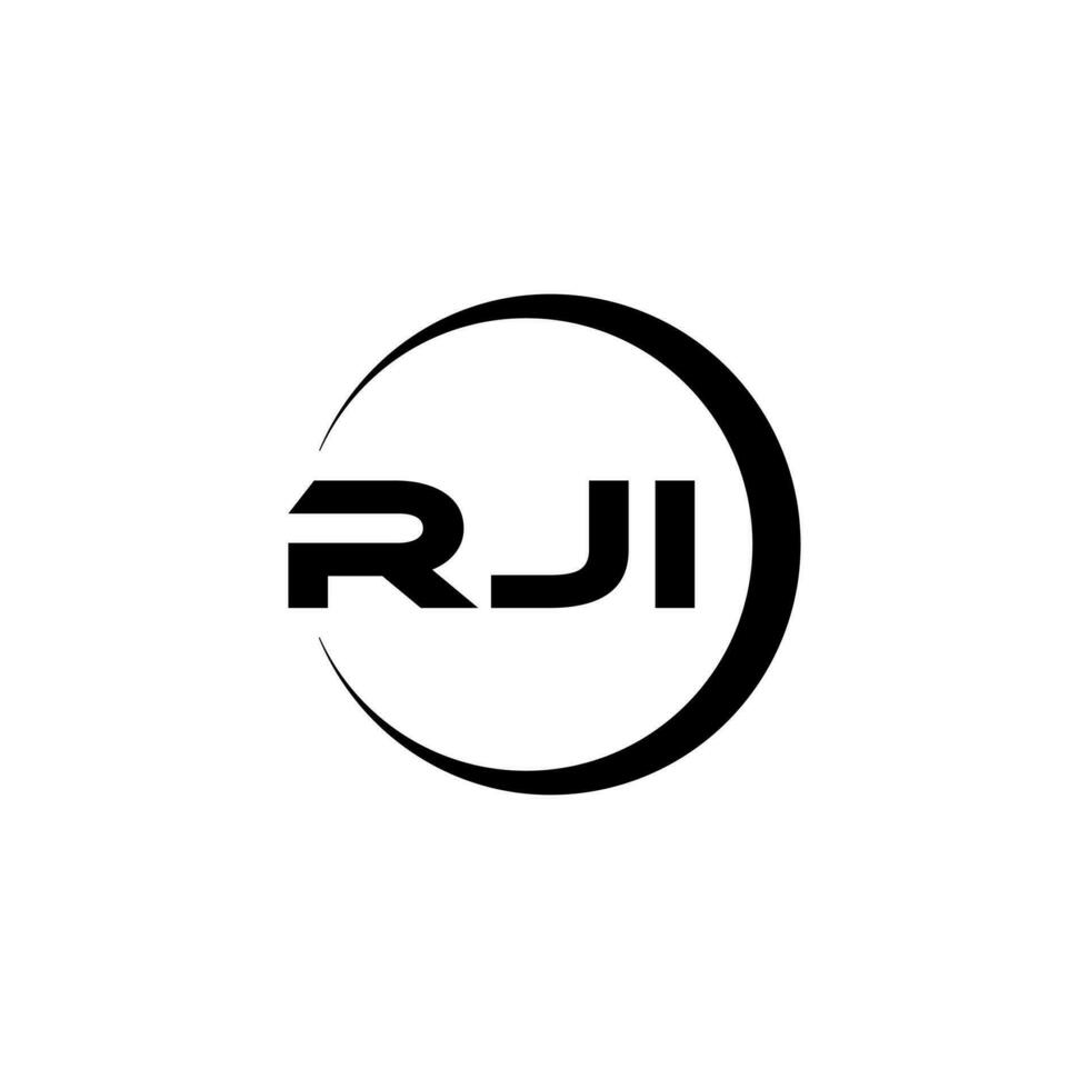 rji brev logotyp design, inspiration för en unik identitet. modern elegans och kreativ design. vattenmärke din Framgång med de slående detta logotyp. vektor