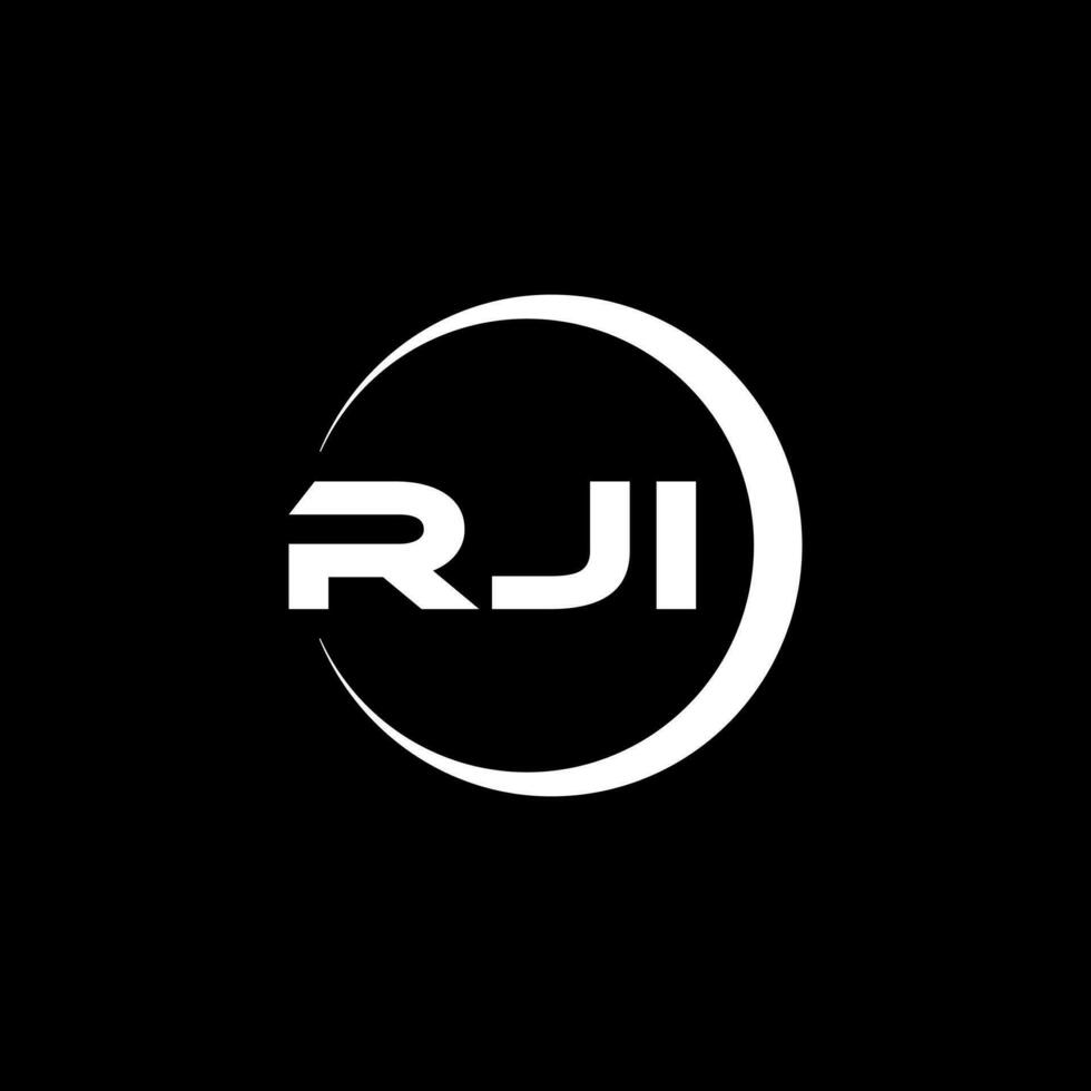 rji brev logotyp design, inspiration för en unik identitet. modern elegans och kreativ design. vattenmärke din Framgång med de slående detta logotyp. vektor