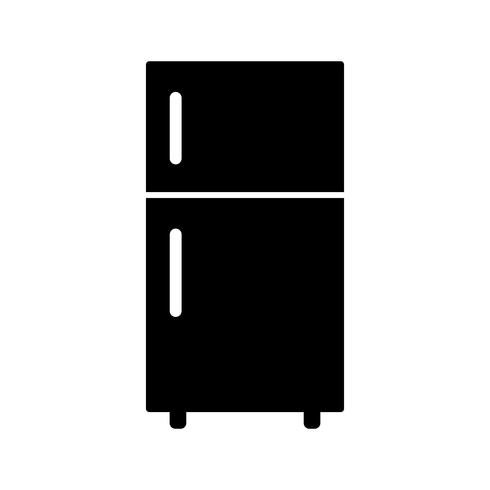 Kühlschrank-Vektor-Symbol vektor