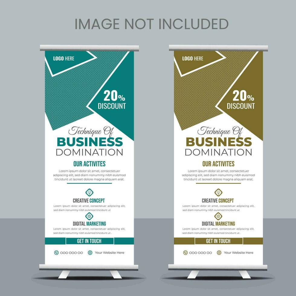 Business Roll Up Banner Design vektor