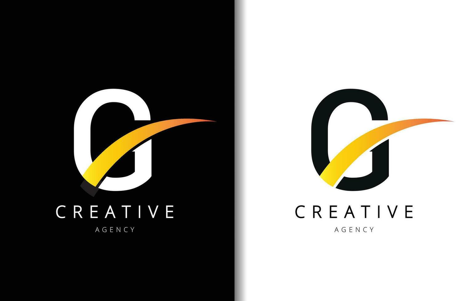 G Brief Logo Design mit Hintergrund und kreativ Unternehmen Logo. modern Beschriftung Mode Design. Vektor Illustration