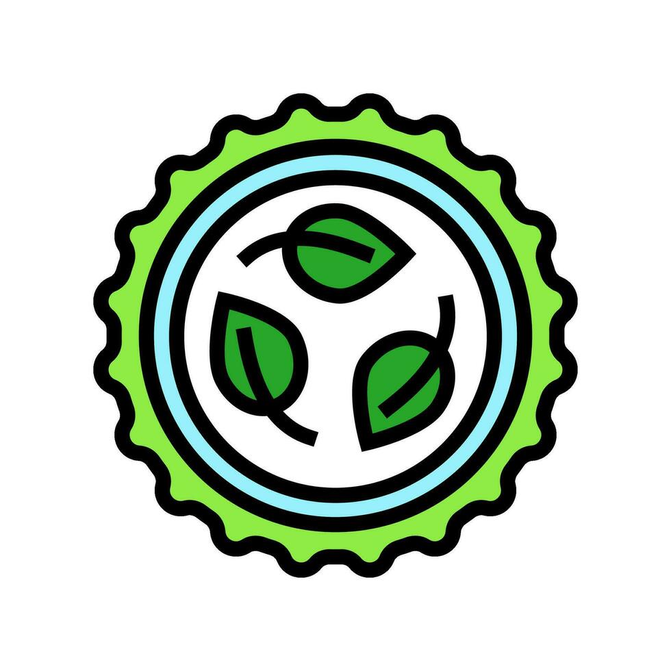 biologisch abbaubar Produkt Grün Leben Farbe Symbol Vektor Illustration