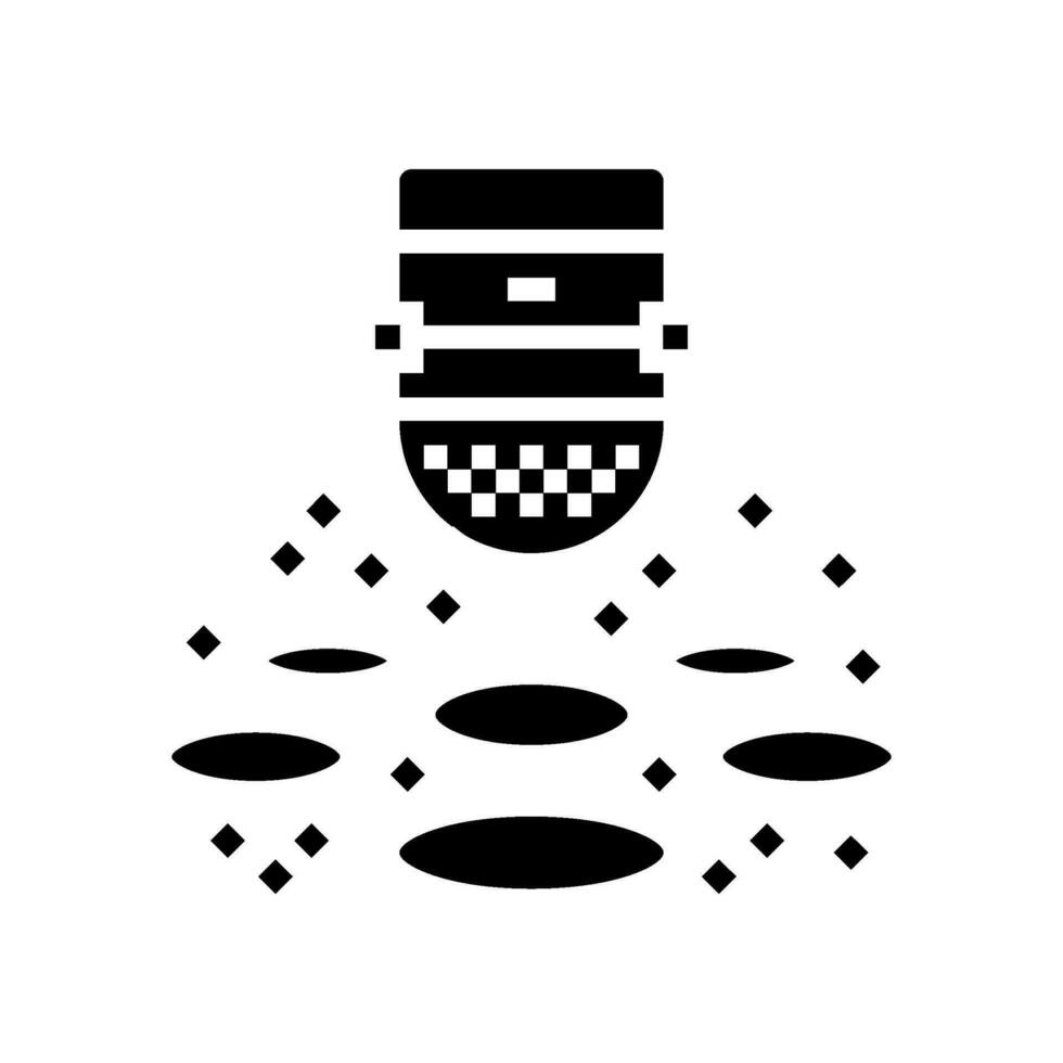 Disko Beleuchtung Disko Party Glyphe Symbol Vektor Illustration