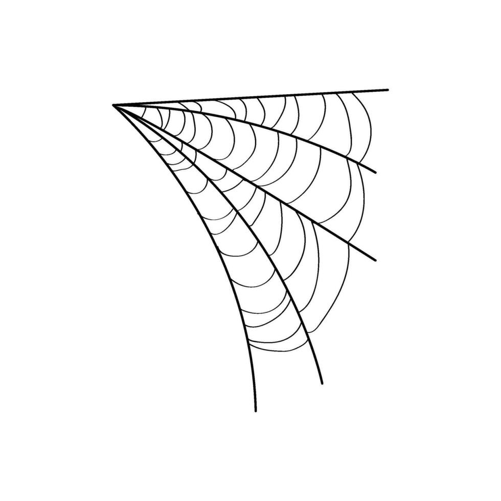 Element Spinnennetz Karikatur Vektor Illustration