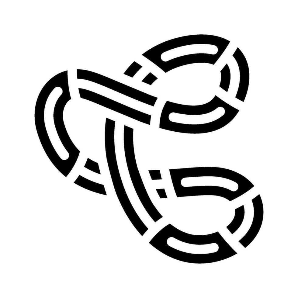 Gewirr Spielzeug zappeln Glyphe Symbol Vektor Illustration