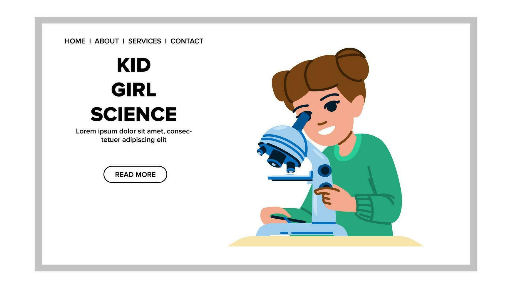 Bildung Kind Mädchen Wissenschaft Vektor