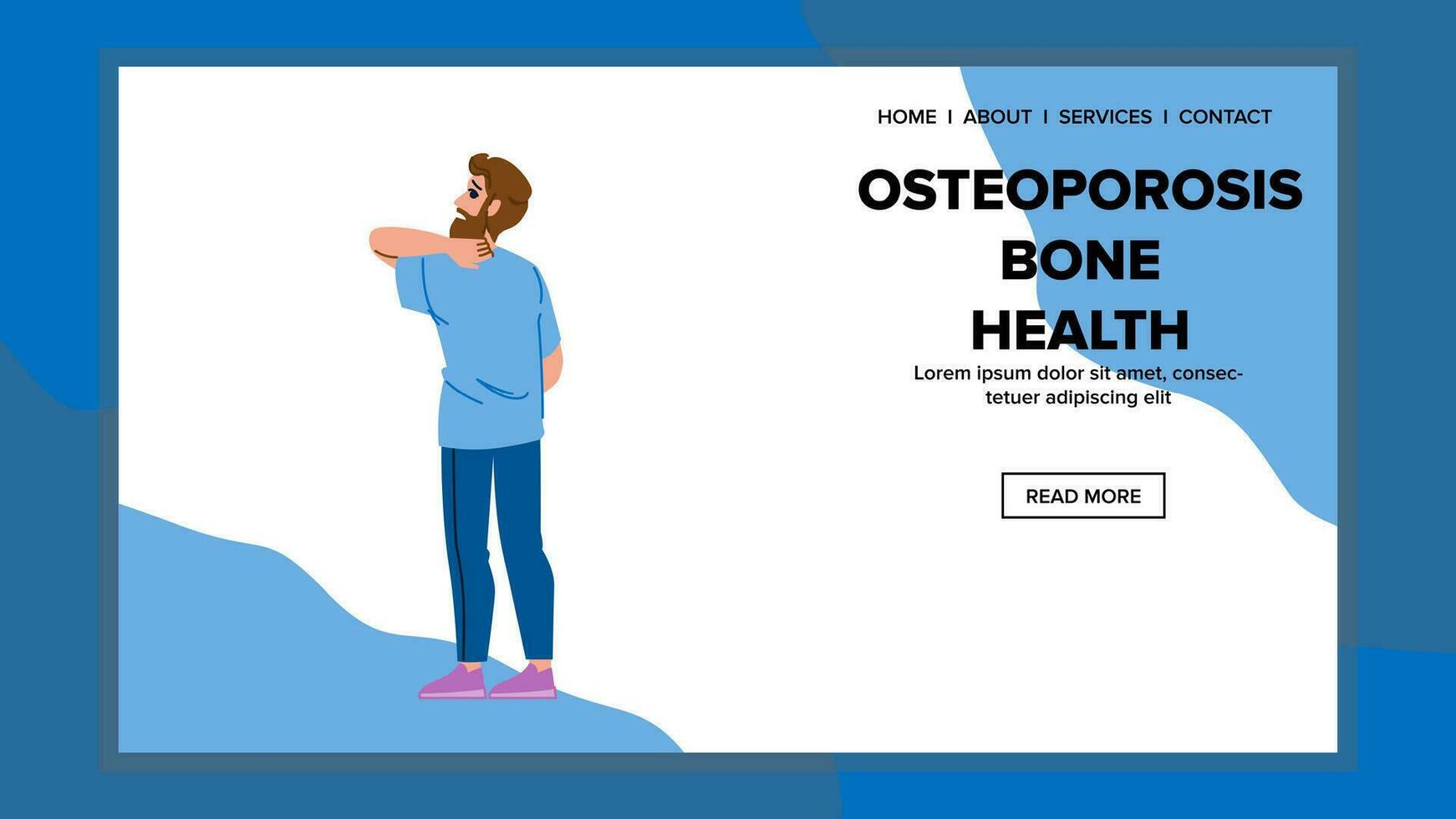 Joint Osteoporose Knochen Gesundheit Vektor