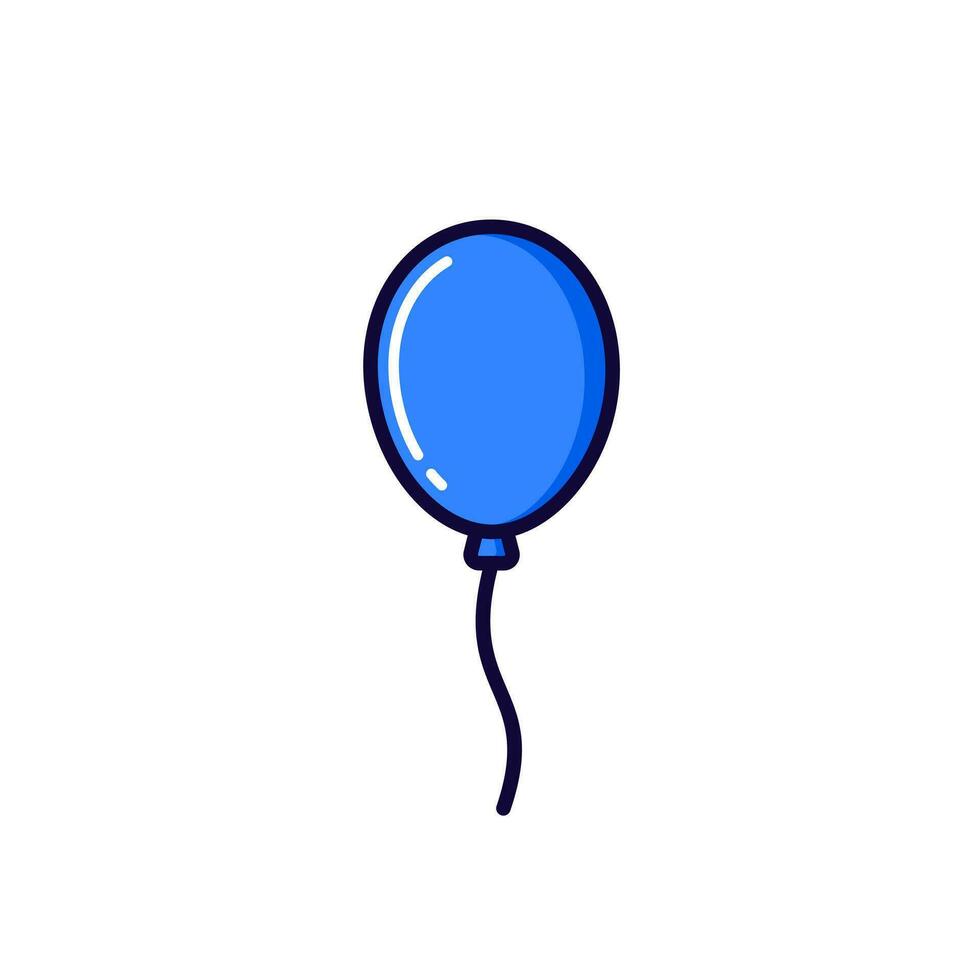 Ballon Symbol mit einfach bunt Stil Vektor Illustration