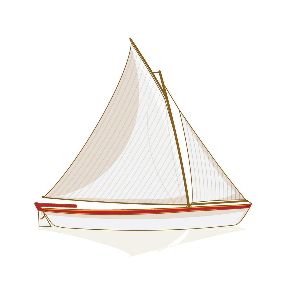 segling Yacht vektor illustration eps