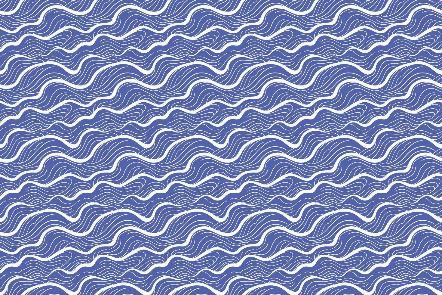 Blau und Weiß Welle Muster Hintergrund vektor
