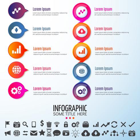 Infografiken-Designvorlage vektor