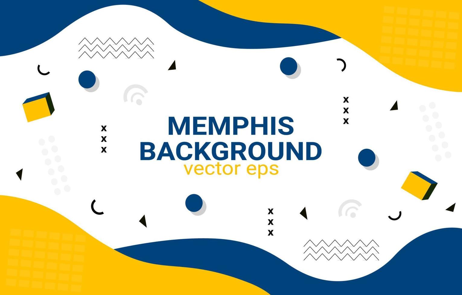 abstrakt geometrisk bakgrund i memphis -stil för affisch eller banner. vektor illustration