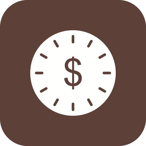 Zeit ist Geld Vektor Icon