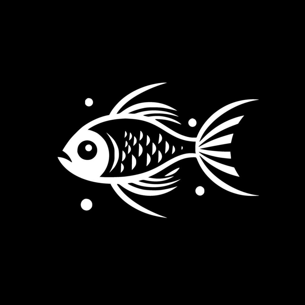 Fisch - - minimalistisch und eben Logo - - Vektor Illustration