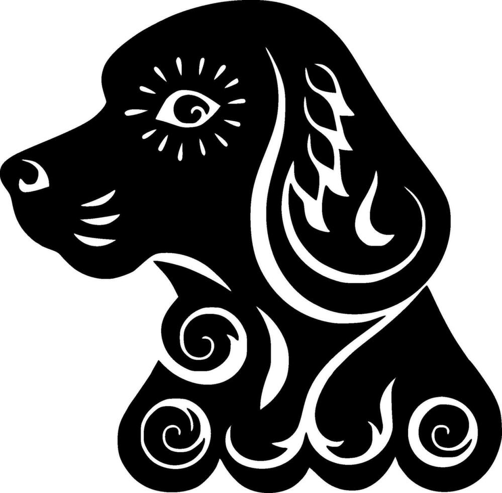 Hund - - hoch Qualität Vektor Logo - - Vektor Illustration Ideal zum T-Shirt Grafik