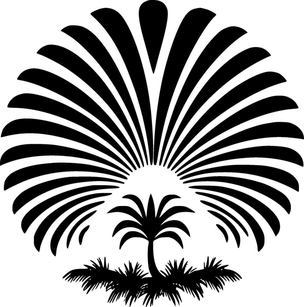 boho - minimalistisk och platt logotyp - vektor illustration