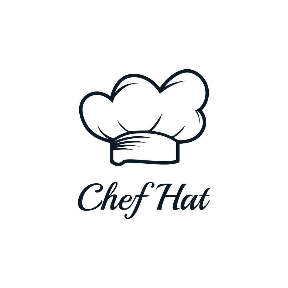 Koch Hut Logo Design mit Vektor Illustration Vorlage