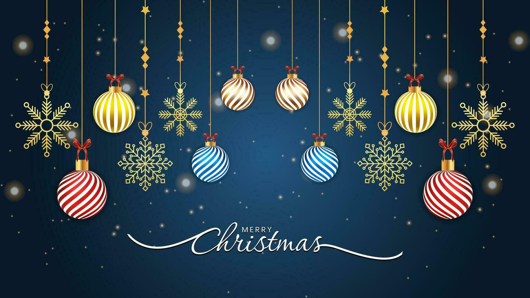 fröhlich Weihnachten Hintergrund mit Weihnachten Elemente zum Sozial Medien Beiträge, Banner, Gruß Karten, und Netz Banner vektor