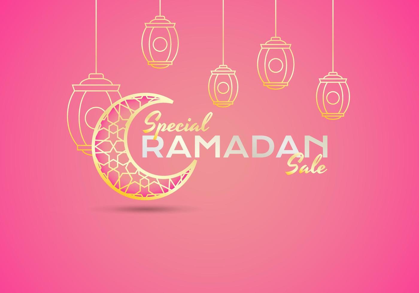säljfrämjande banner för ramadanförsäljning vektor