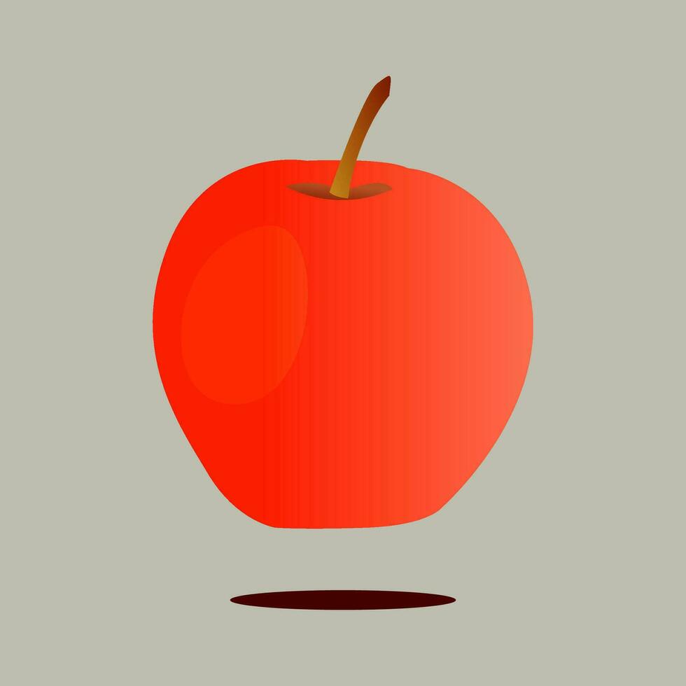 vektor röd äpple ikon