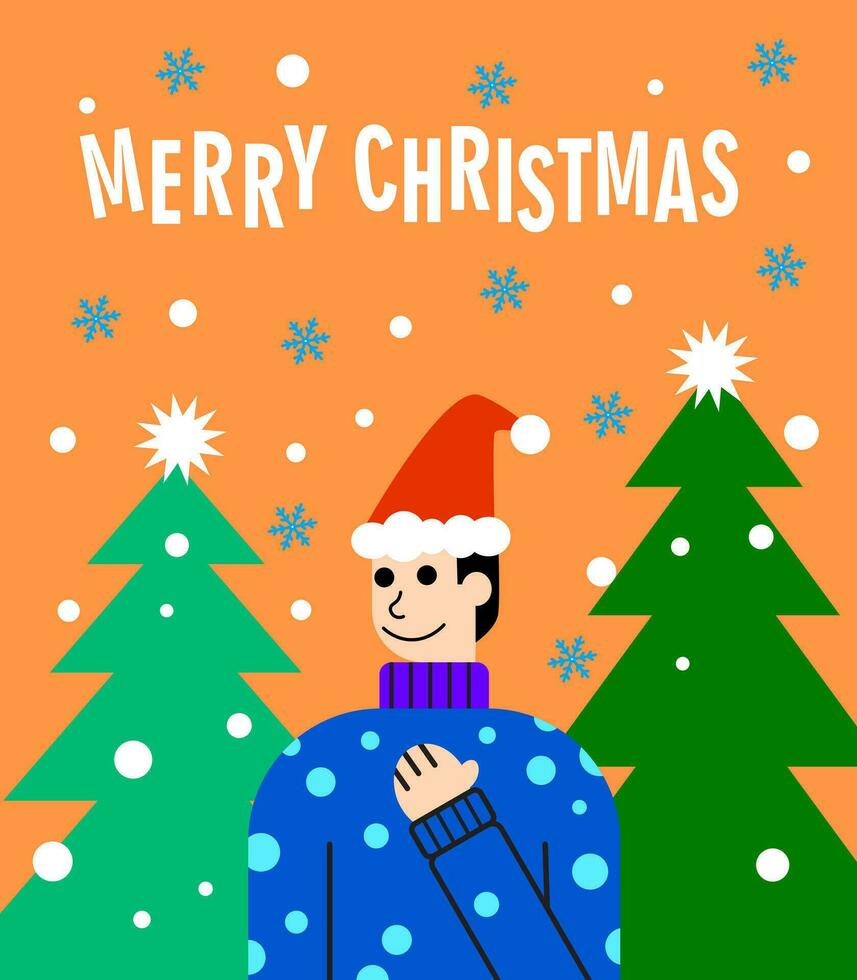 Weihnachten Illustration Hintergrund zum Banner, Poster, Vorlage, Webseite, usw vektor