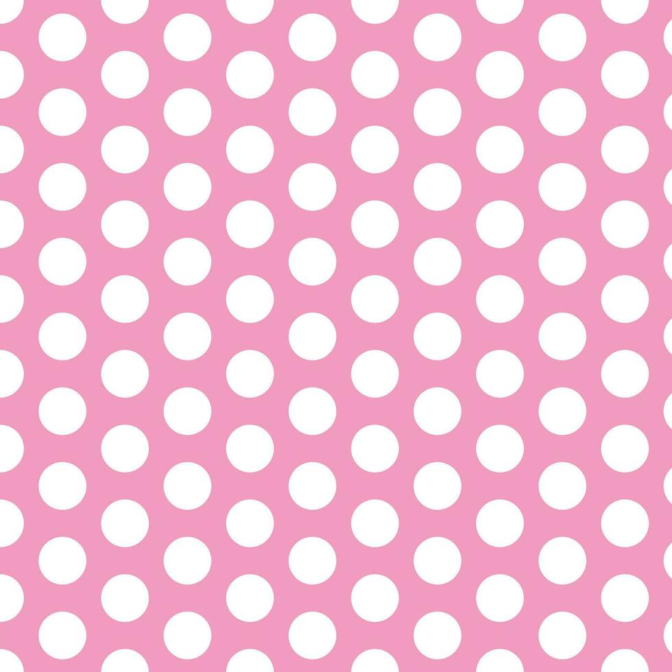 modern einfach abstrakt Weiß Farbe Polka Punkt Muster auf Hochzeit Rosa Farbe Hintergrund vektor