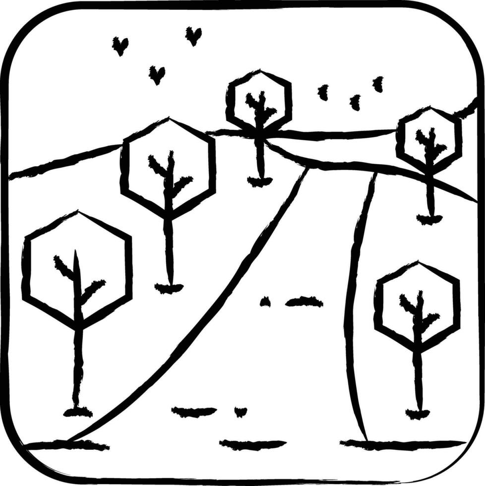 Landschaft Hand gezeichnet Vektor Illustration