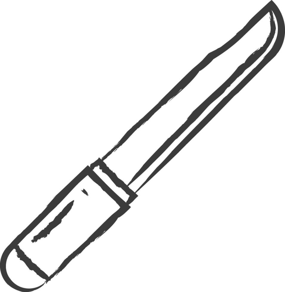 Tasche Messer Hand gezeichnet Vektor Illustration