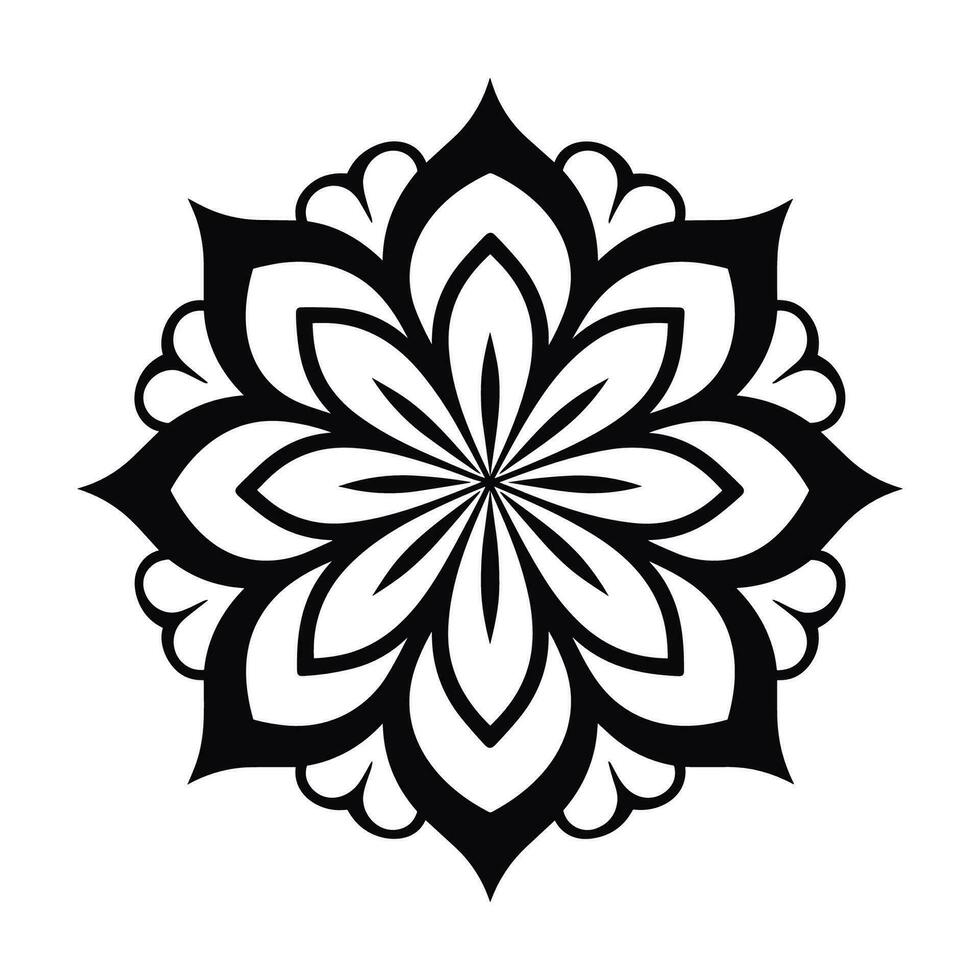 Blume Mandala Muster Vektor frei, abstrakt bunt Muster Mandala