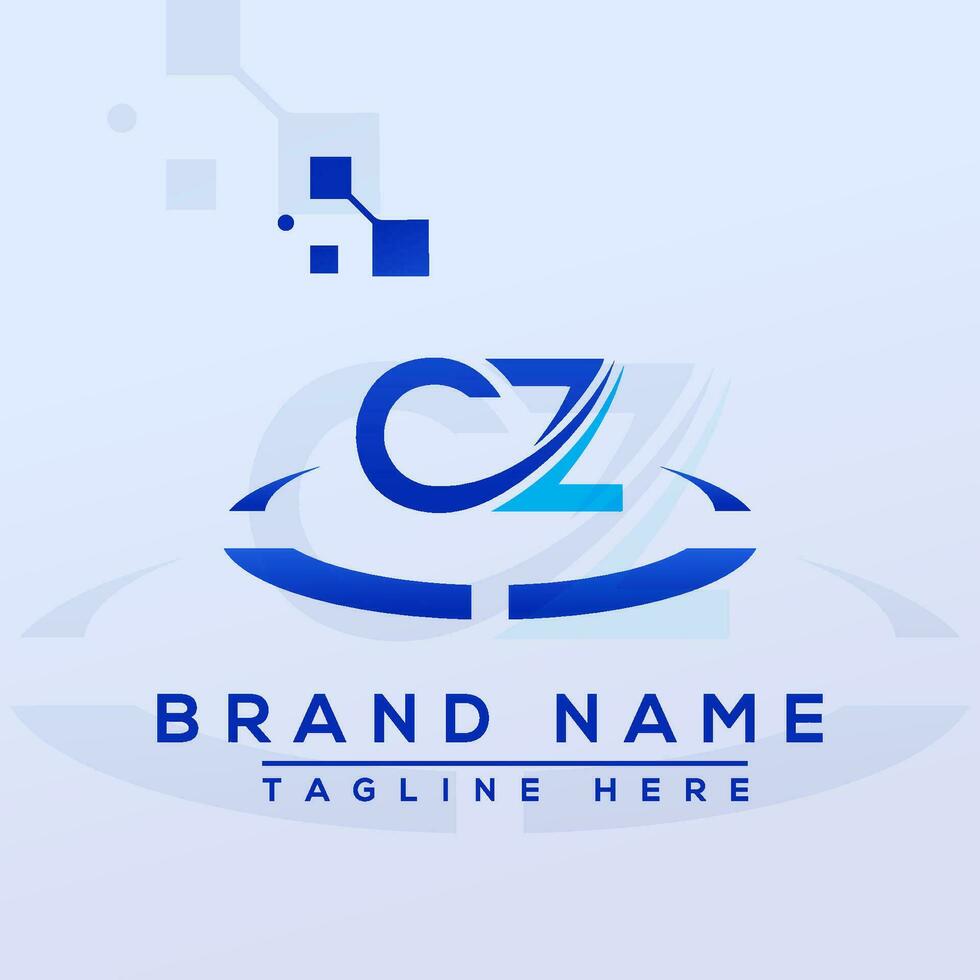 brev cz professionell logotyp för Allt typer av företag vektor