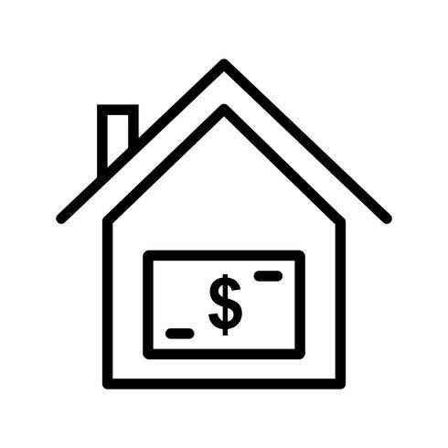 hus pris vektor ikon